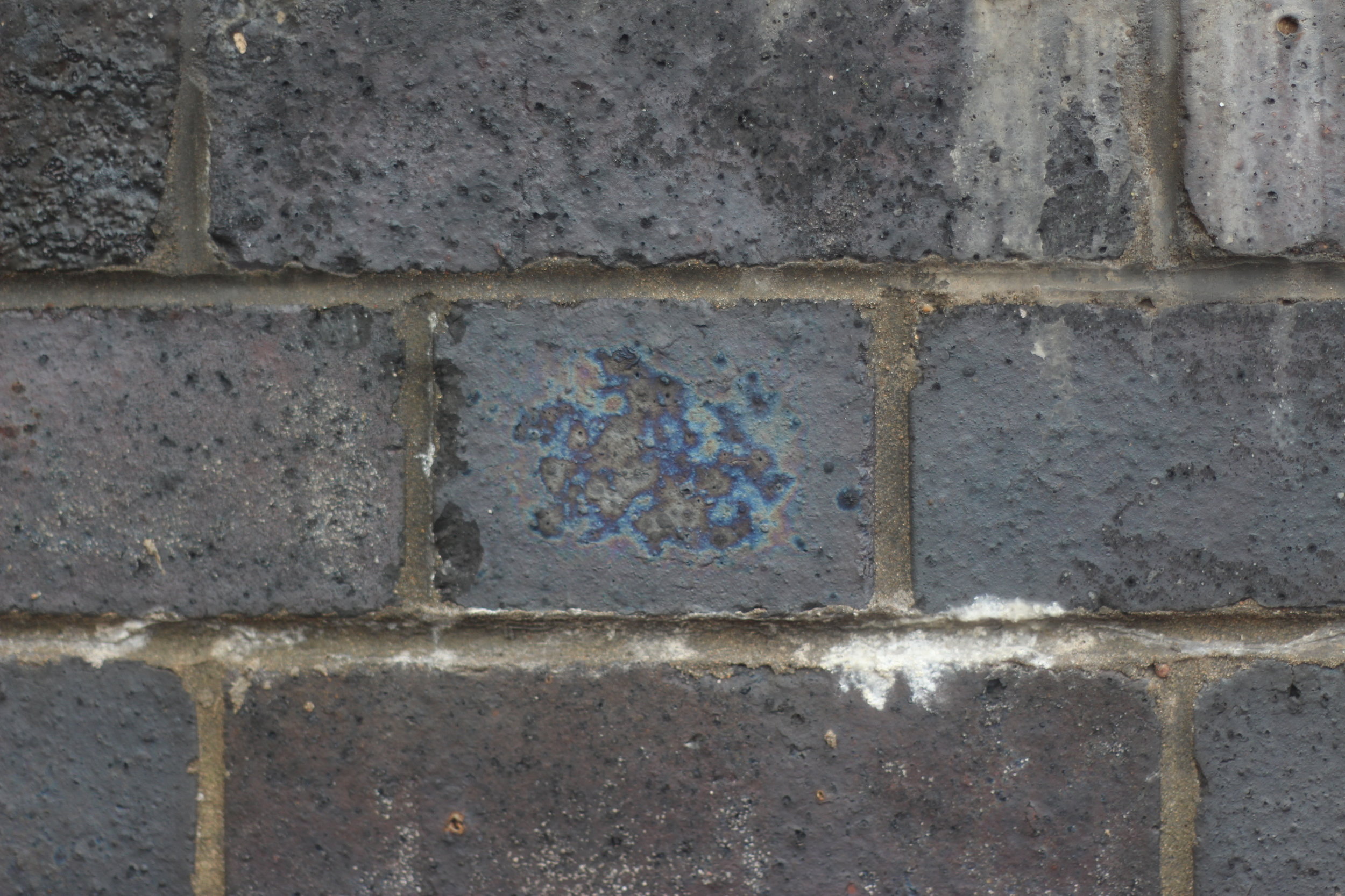 If you look closely at the blue brick walls surrounding the Coventry Ring Road you can see all sorts of beautiful patterns in the bricks.